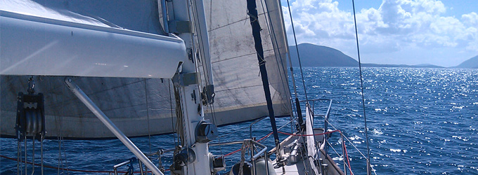 The first sail trip with Escapade