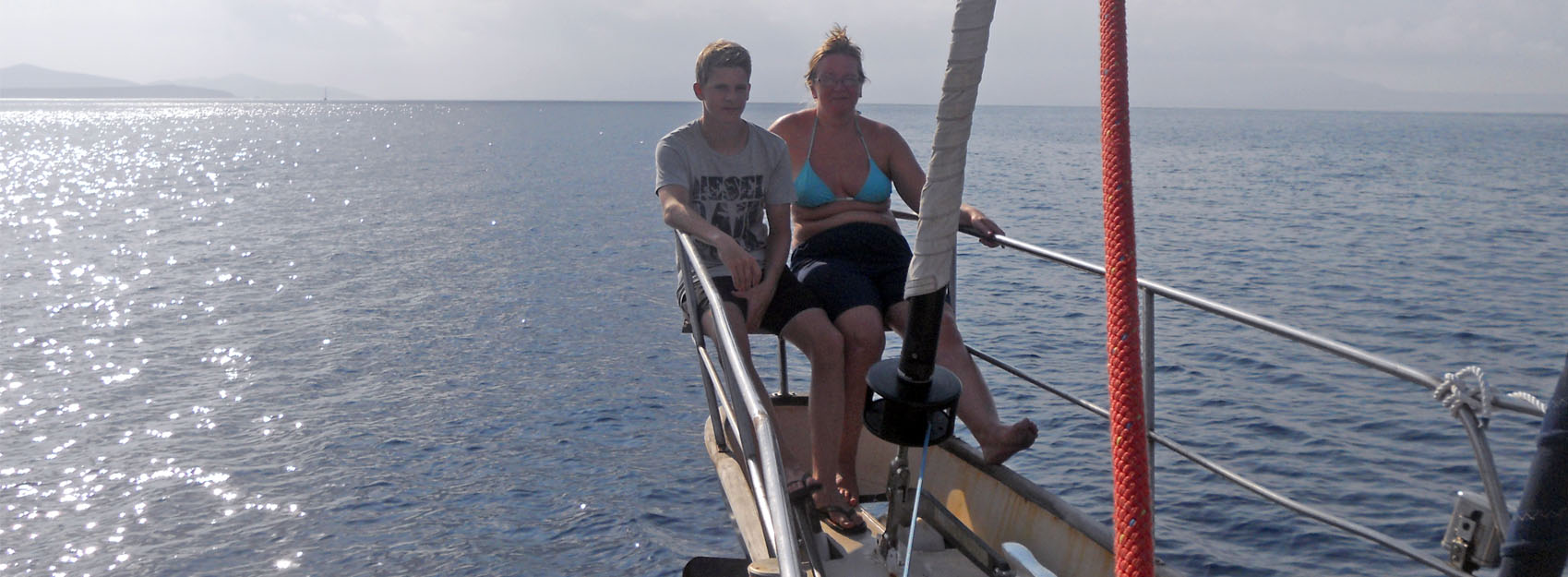 Fredrik and Mette on a short visit to Kos